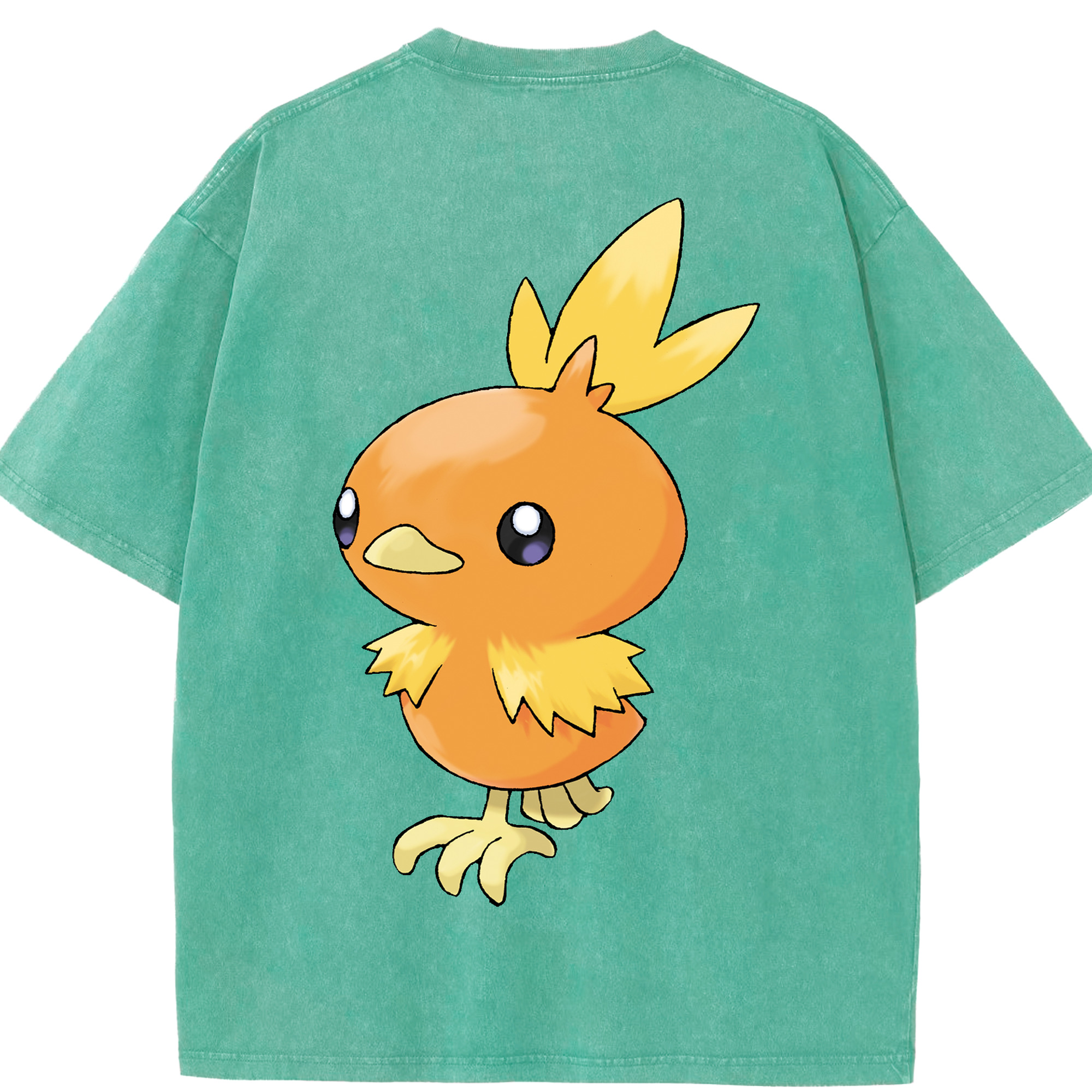 （画像用） ポケットモンスター Pokémon 綿100% ヴィンテージ風 半袖Tシャツ（背面プリント）